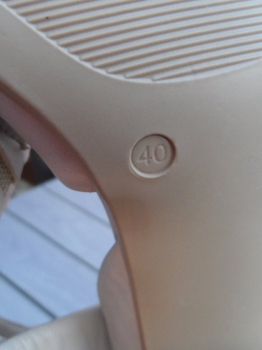 Bueno- slingback light beige sandals sz., 9 - Picture 7 of 11